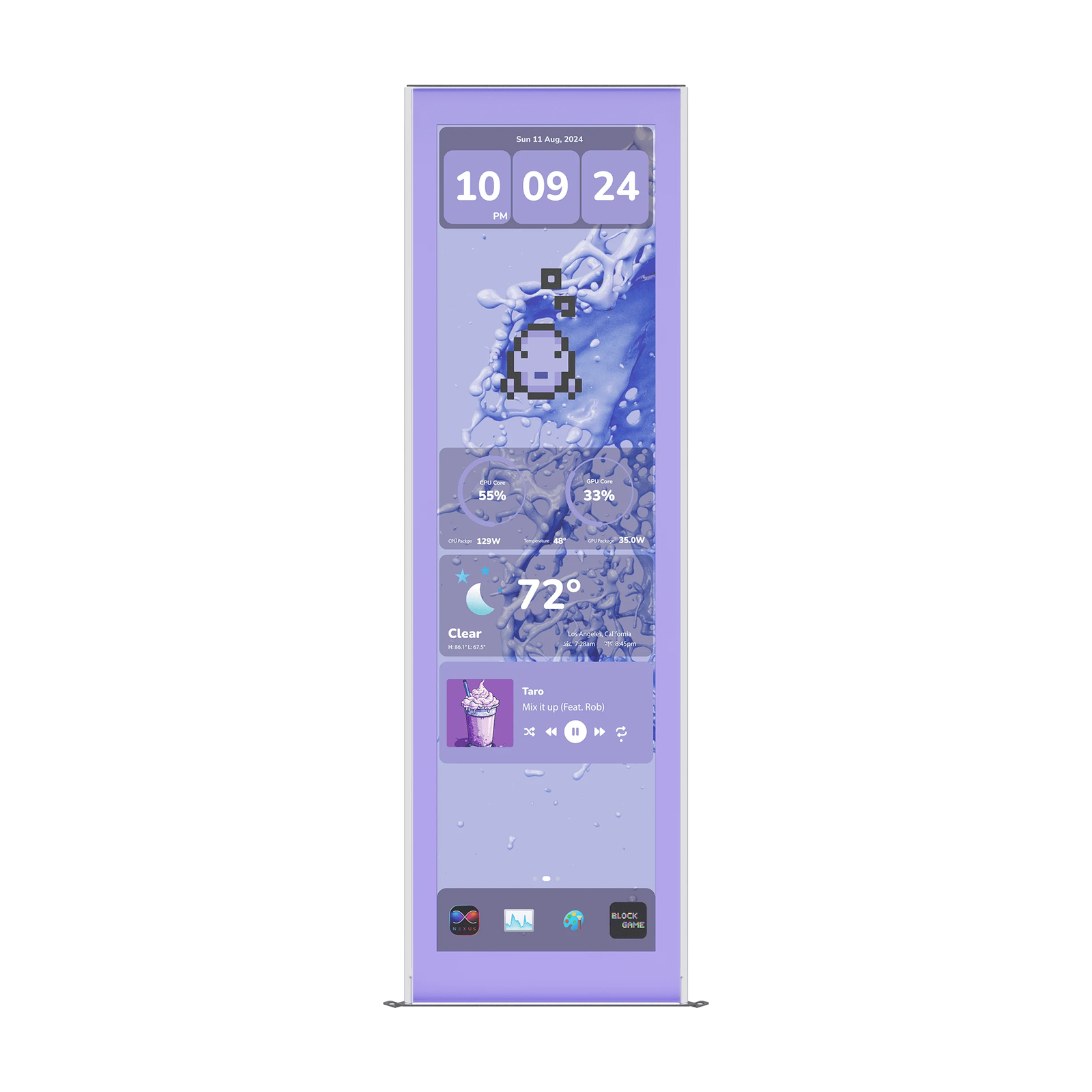 HYTE Y70 Touch Infinite 2.5K Touchscreen Display Upgrade - Taro Milk