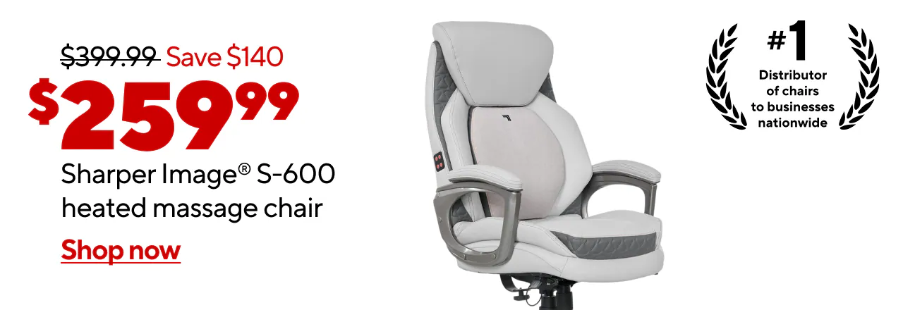 Memorial Week $399.99, Save $140, $259.99 Sharper Image® S600 Chair