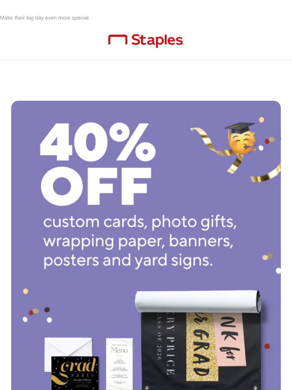 40% OFF & one very happy grad.