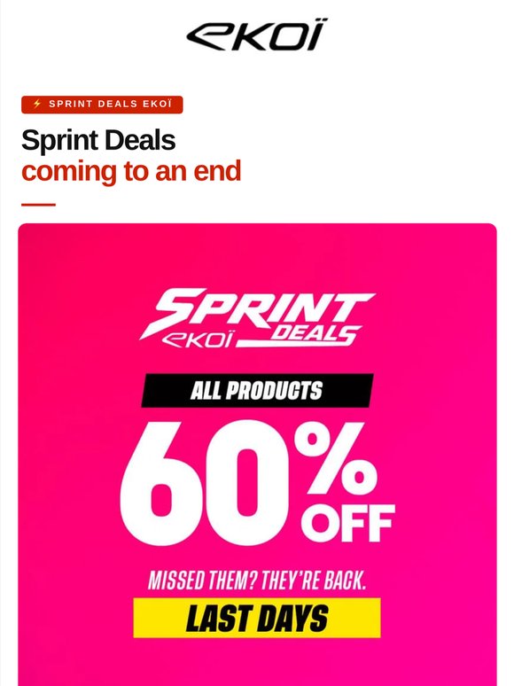 ⚡ All Month Deals at -60%: final straight.