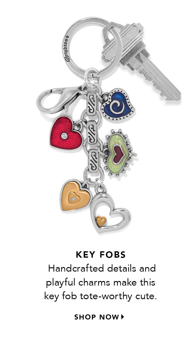 Key Fobs - Handcrafted details and playful charms make this key fob tote-worthy cute. - Shop Now