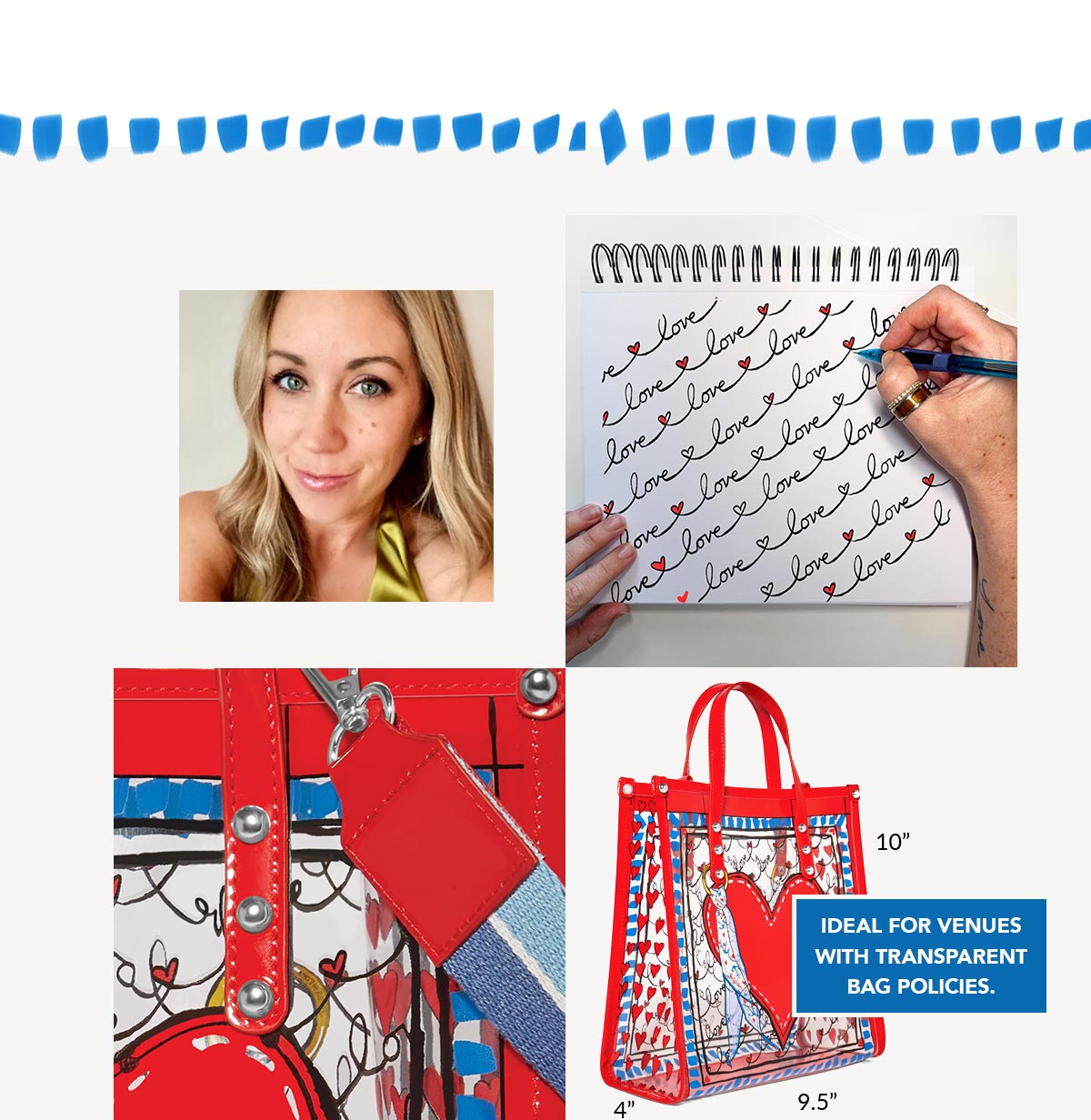 Ideal for venues with transparent bag policies.