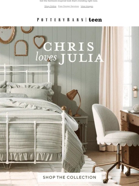 New furniture from our Chris Loves Julia collaboration 🩵✨