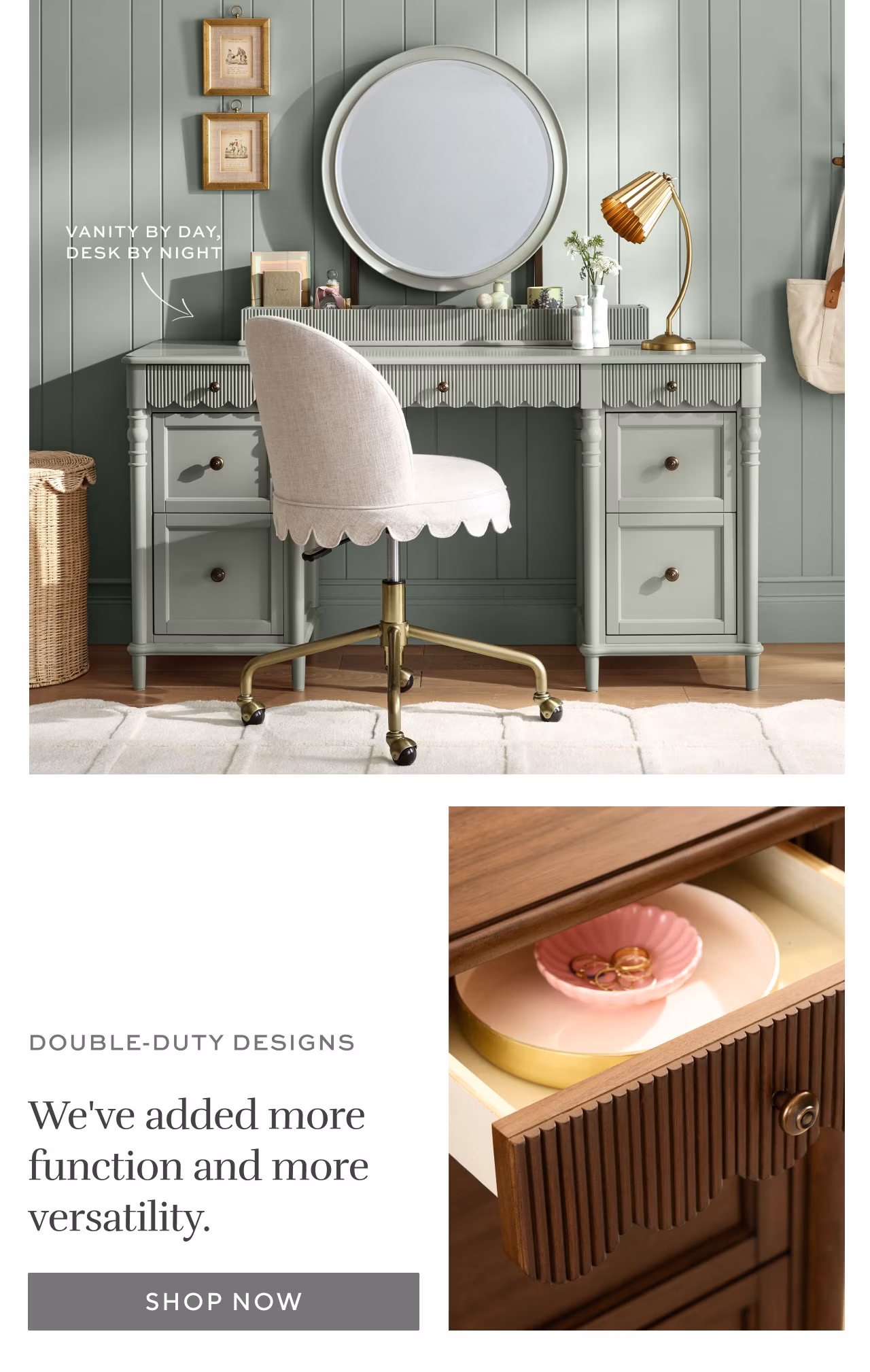 Double-duty designs