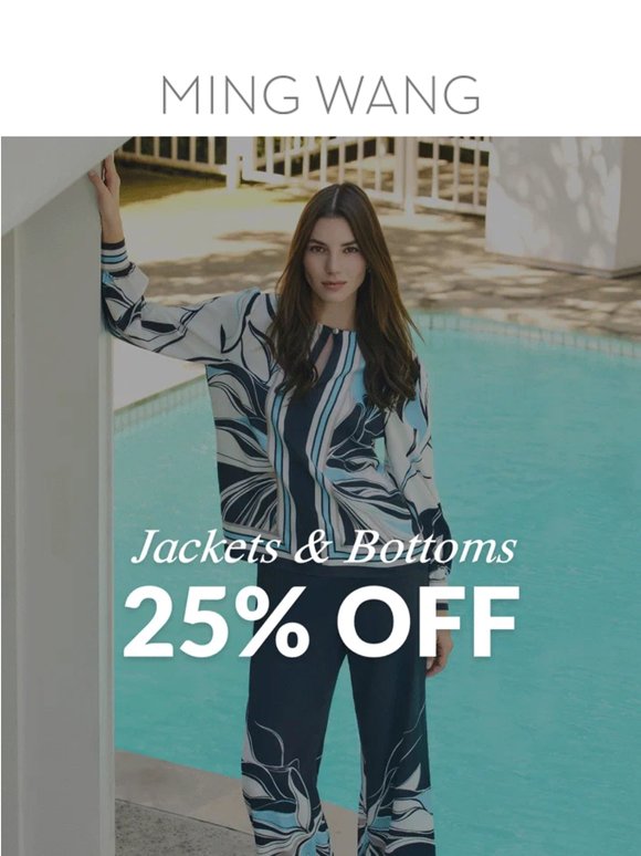 Today Only: 25% Off Jackets & Bottoms