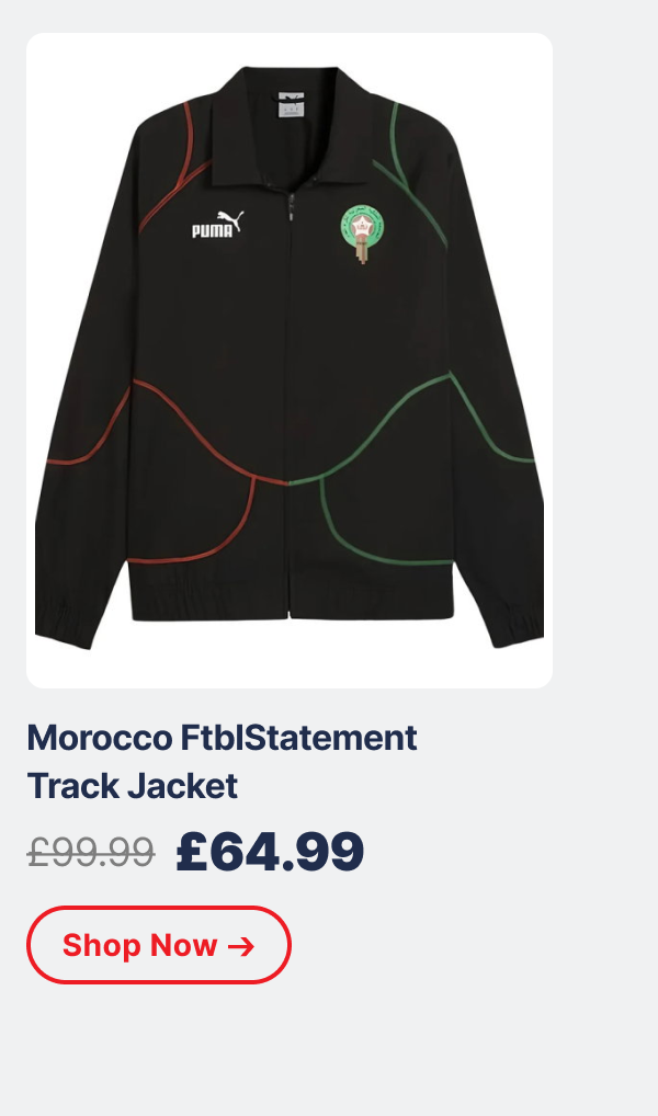 Morocco FtblStatement track jacket