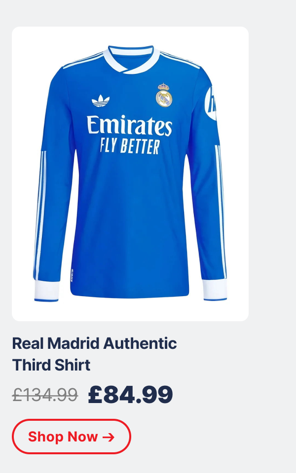 Real Madrid authentic third shirt