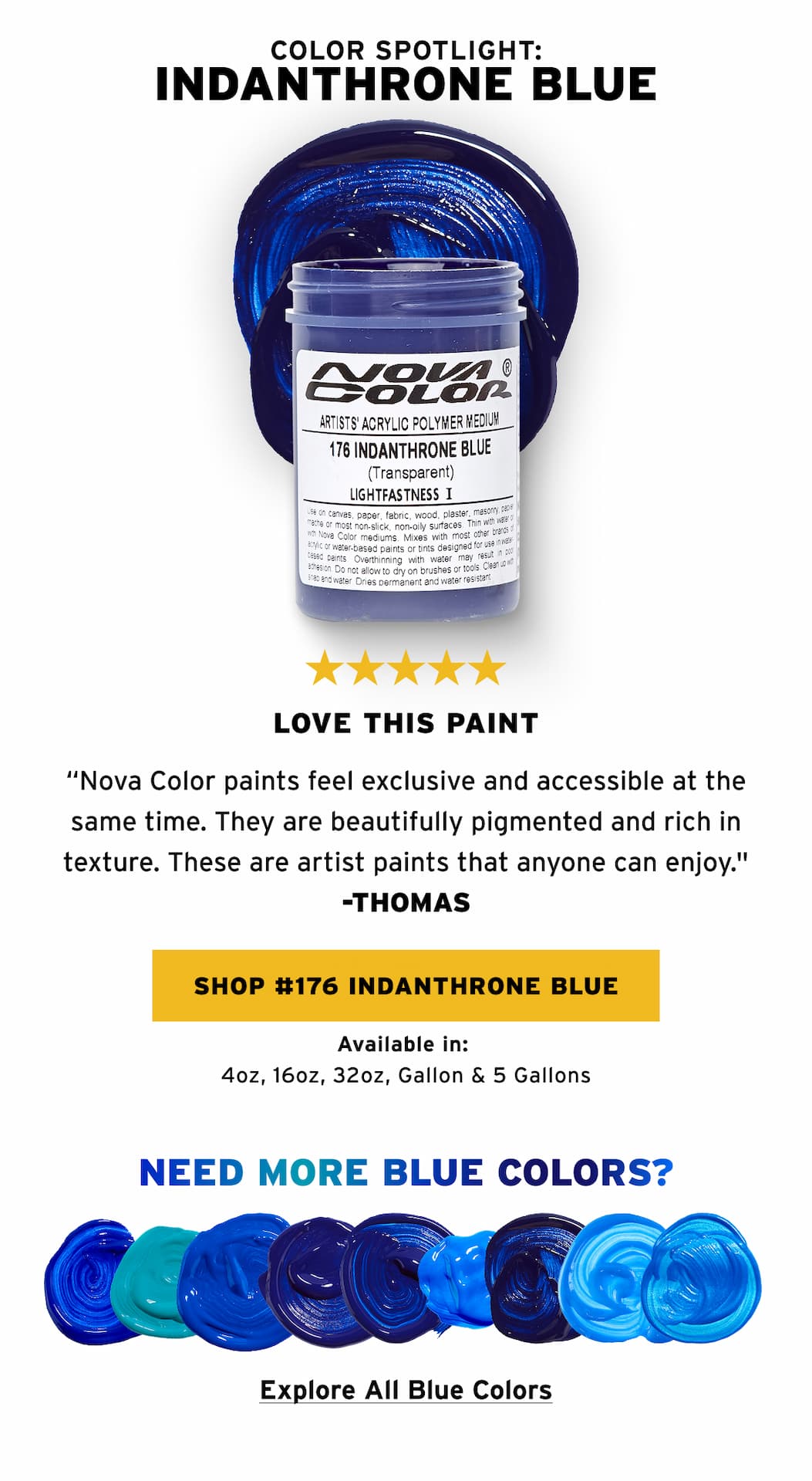 Indanthrone & All Acrtylic Blue