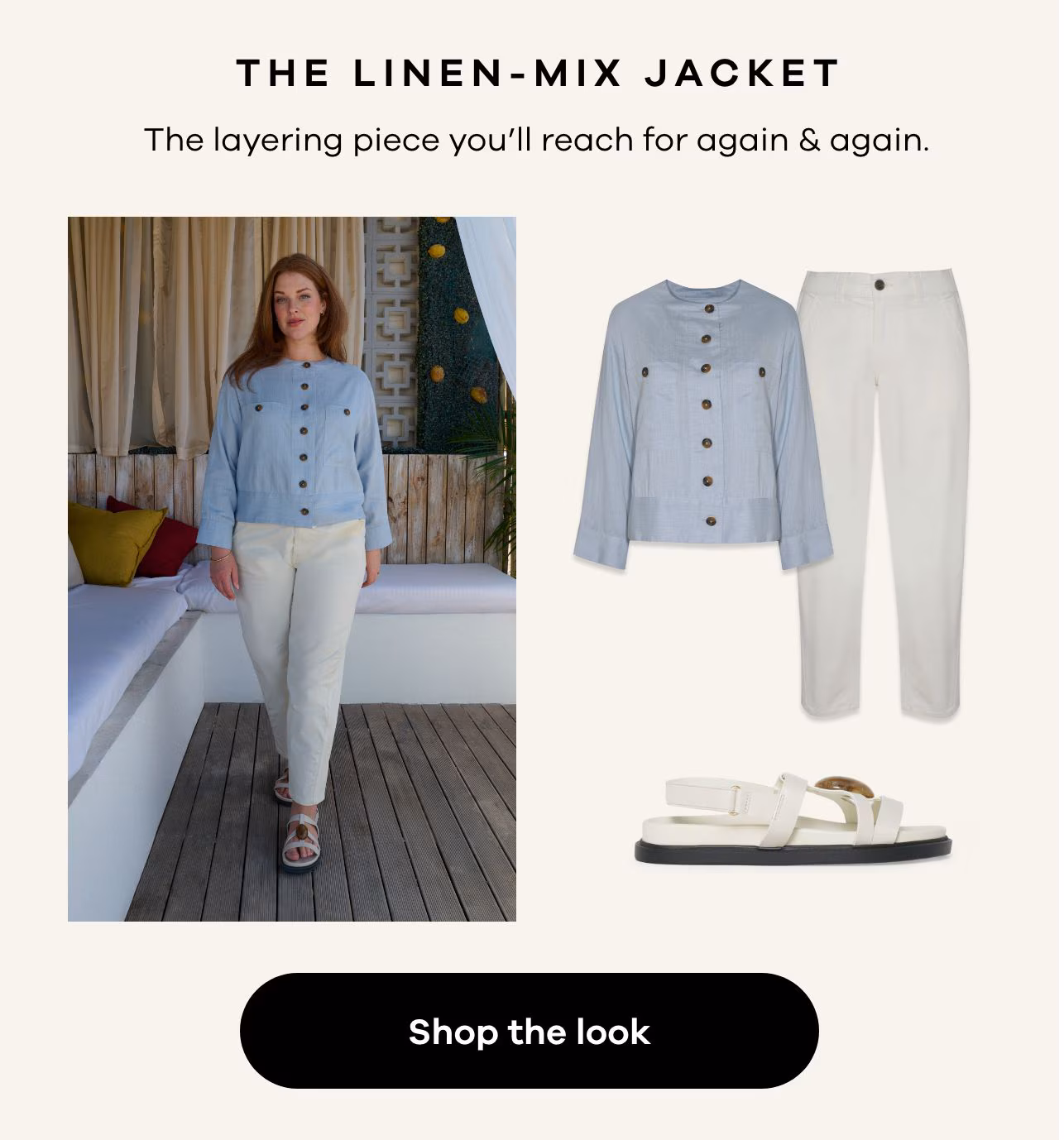 The linen mix jacket