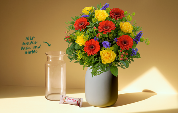 Toller Farbtupfer: Blumenstrauß Blütenfee mit 2 Gratis-Geschenken ab 27,99 €
