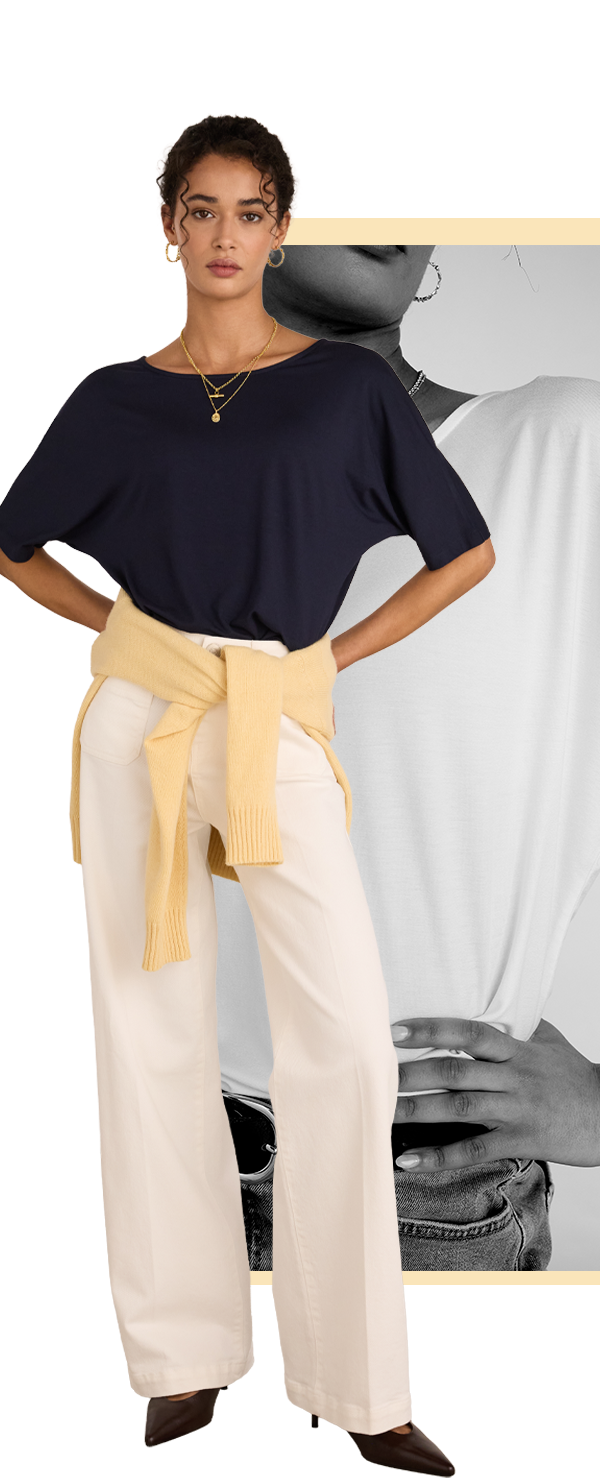 Carrie Relaxed Boat Neck Tee