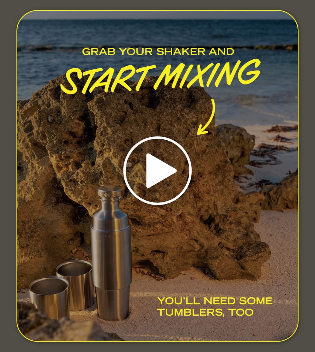 Grab Your Highball Shaker and Upscale Jigger, and Six Tumblers to share