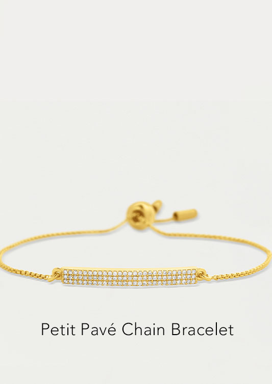 Petit Pavé Chain Bracelet.