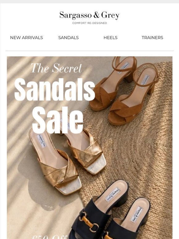 SECRET SANDAL SALE