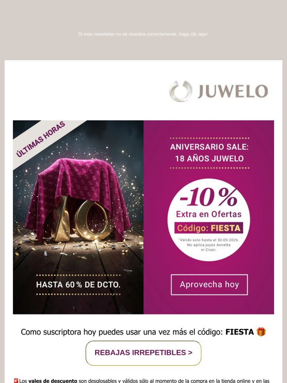 💎-10% EXTRA código: FIESTA