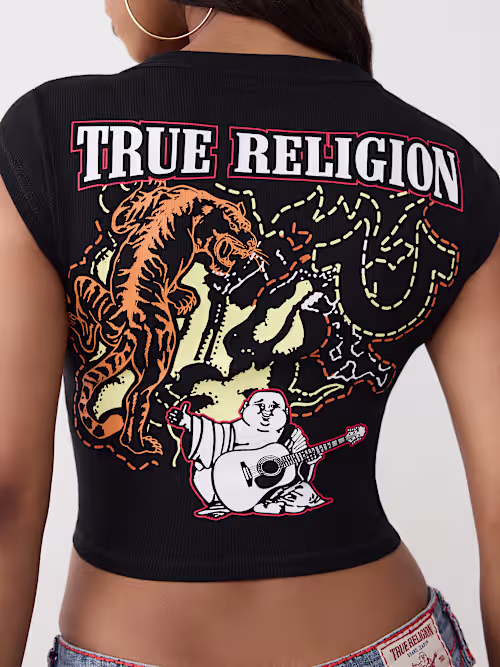 SHOP TIGER LOGO NOTCH TEE