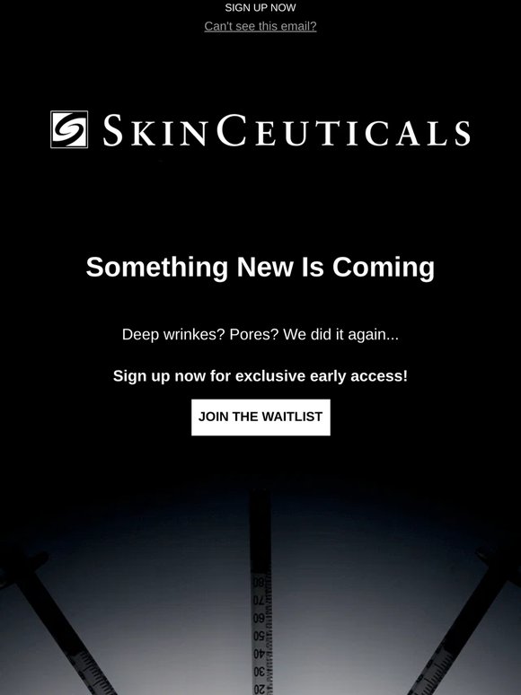 Sign up for exclusive access & be the first to see our latest innovation