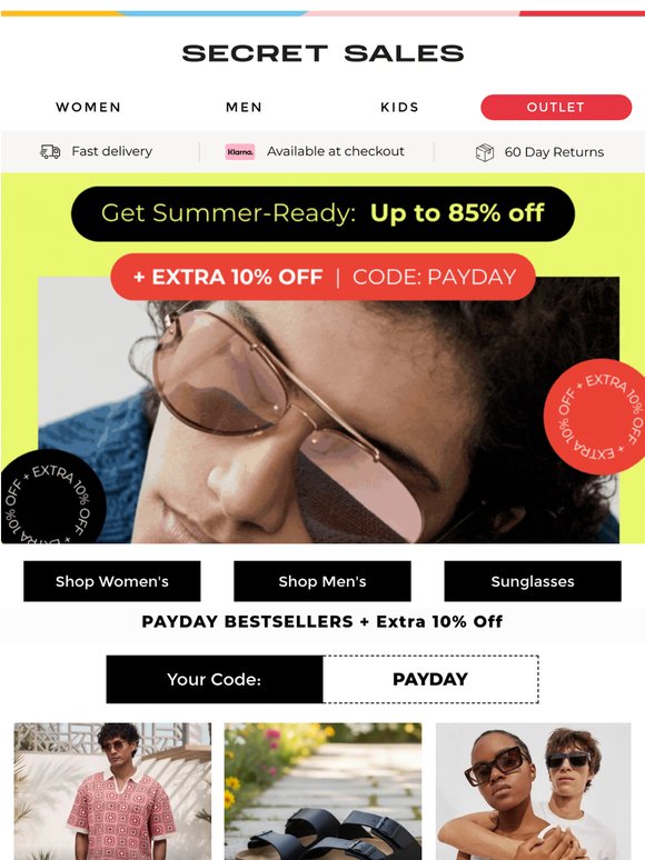 Payday Sale – Take 85% + 10% Off More!