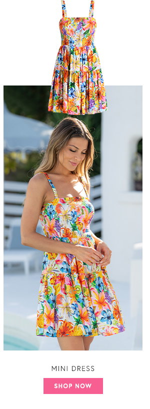 Flora De Fruta Mini Dress
