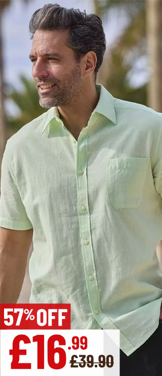 Cotton and linen shirt: £16.99