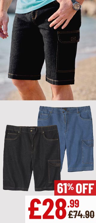 Pack of 2 Denim Shorts: £28.99