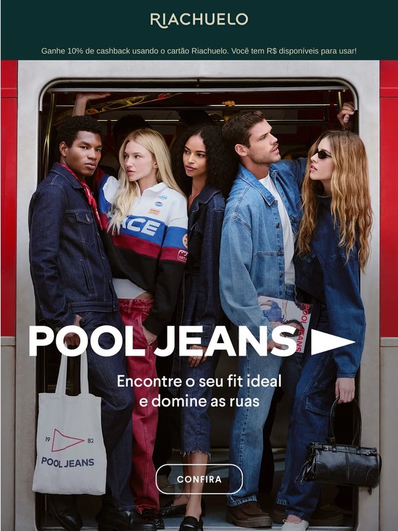Sua próxima parada: Pool Jeans 🚉