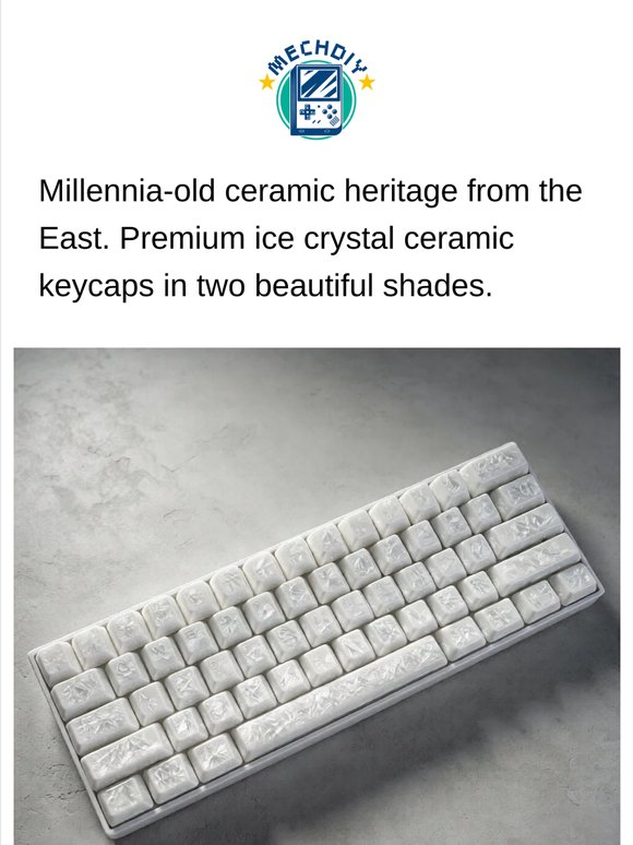 New Arrival: Ice-crystal-ceramic-keycap-set