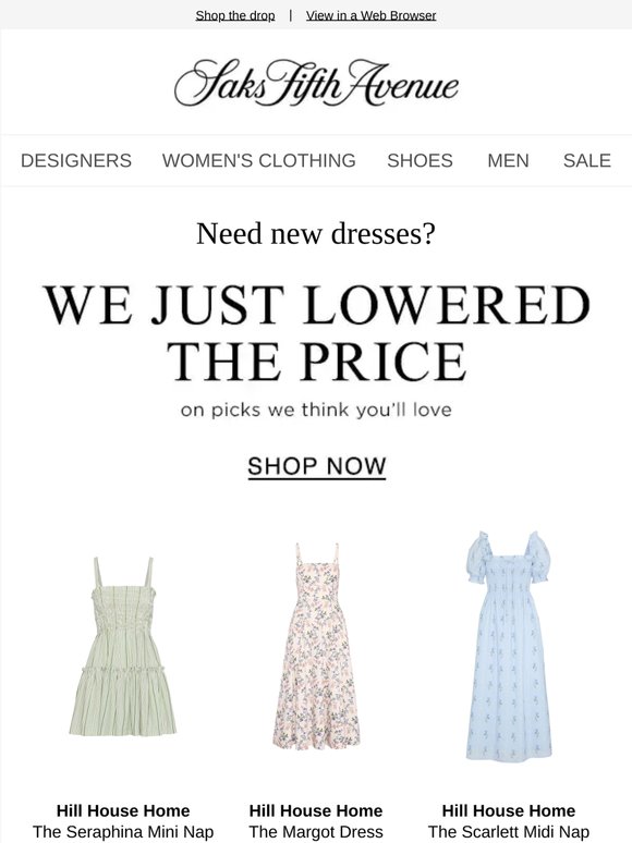 We just lowered the price on dresses you'll love