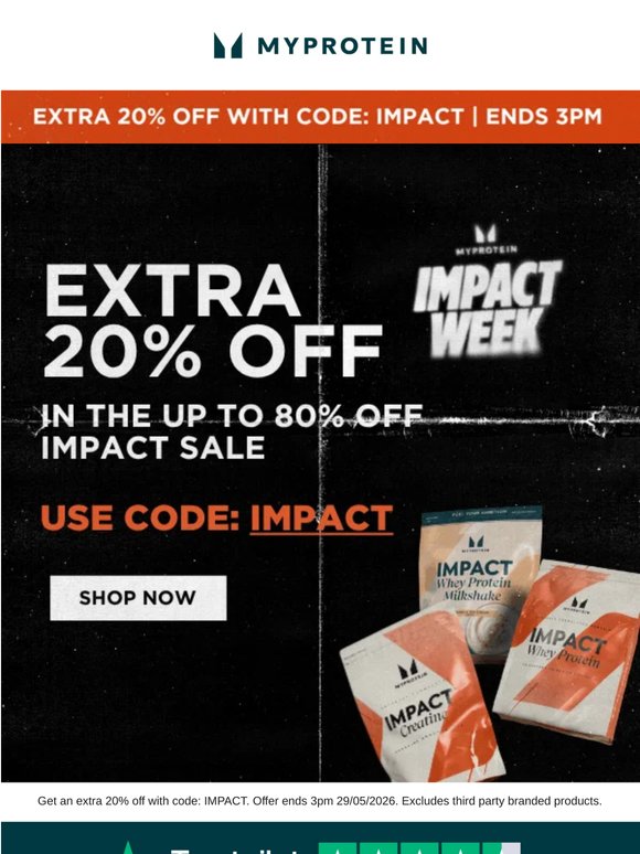 3 Hours ONLY: Extra 20% off⚡