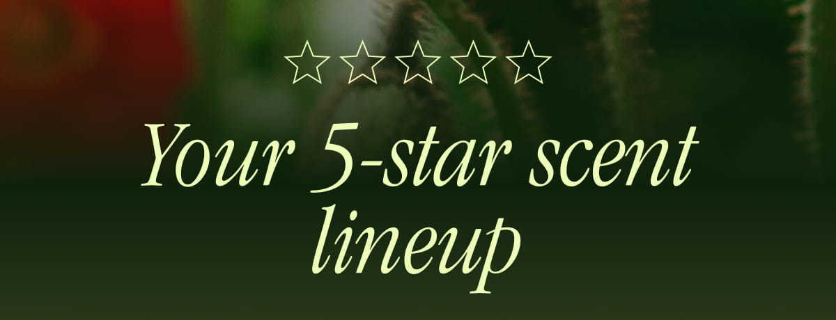 Your 5-star scent lineup