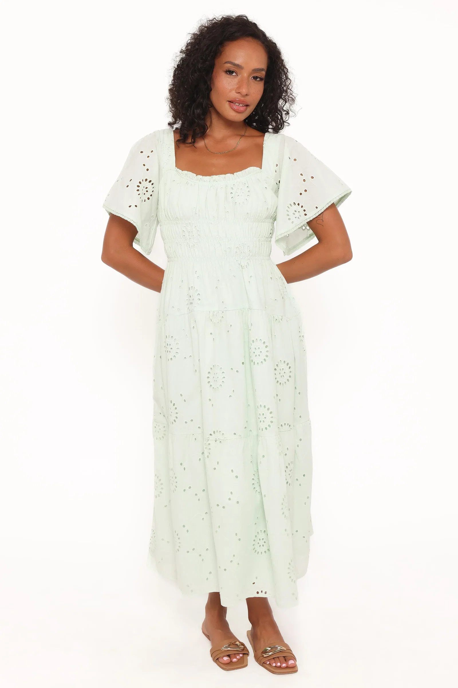 Image of Tierney Midi Dress - Sage Green