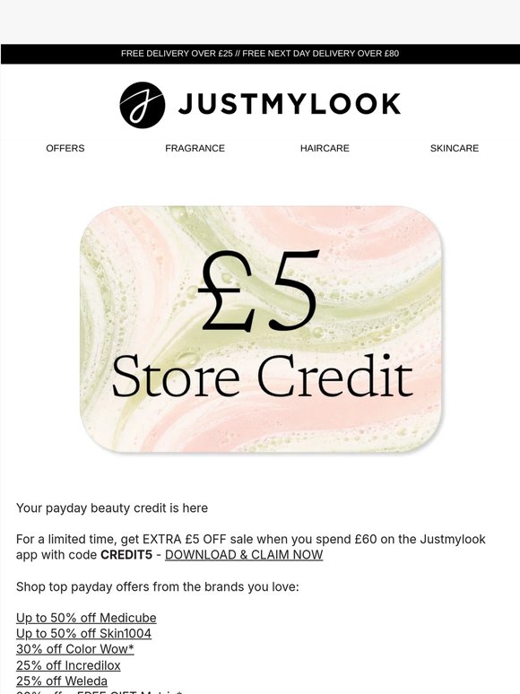 Your £5 store credit is waiting 💸 expires soon!