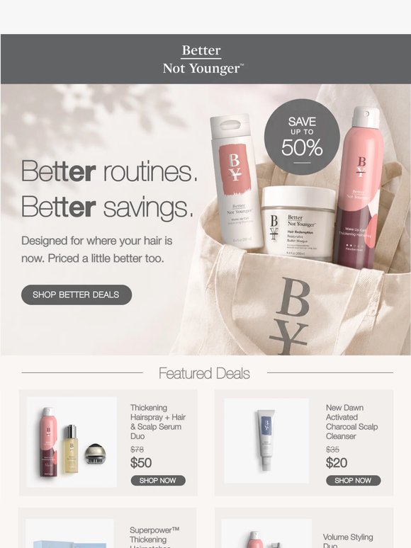 Your favorite routines, now at better prices