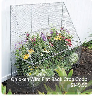 Chicken Wire Flat Back Crop Coop - $149.99