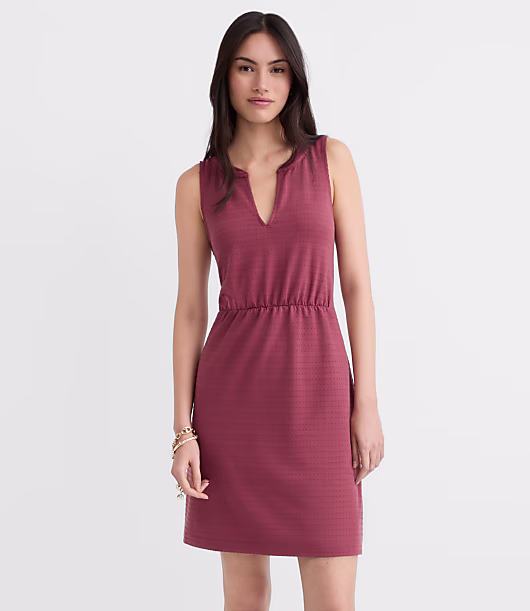 Dotted Jacquard Mini Pocket Dress