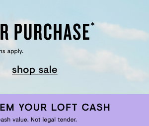 Shop sale
