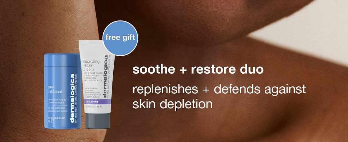 soothe + restore duo | replenishes + defends against skin depletion