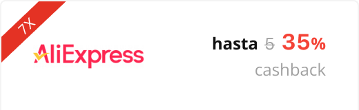 AliExpress x7 hasta 35% cashback
