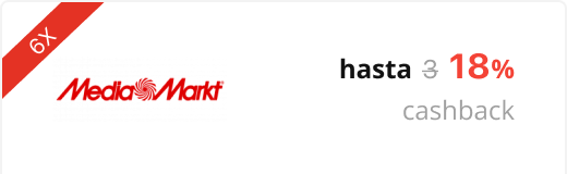 MediaMarkt x6 hasta 18% cashback