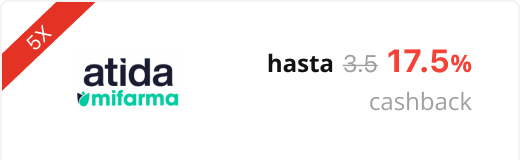 Atida Mifarma x5 hasta 17.5% cashback