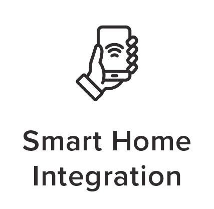 Icon of hand holding smartphone with waves.