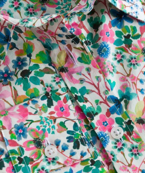 Ladies Classic Cotton Blouse Made with Liberty Fabric