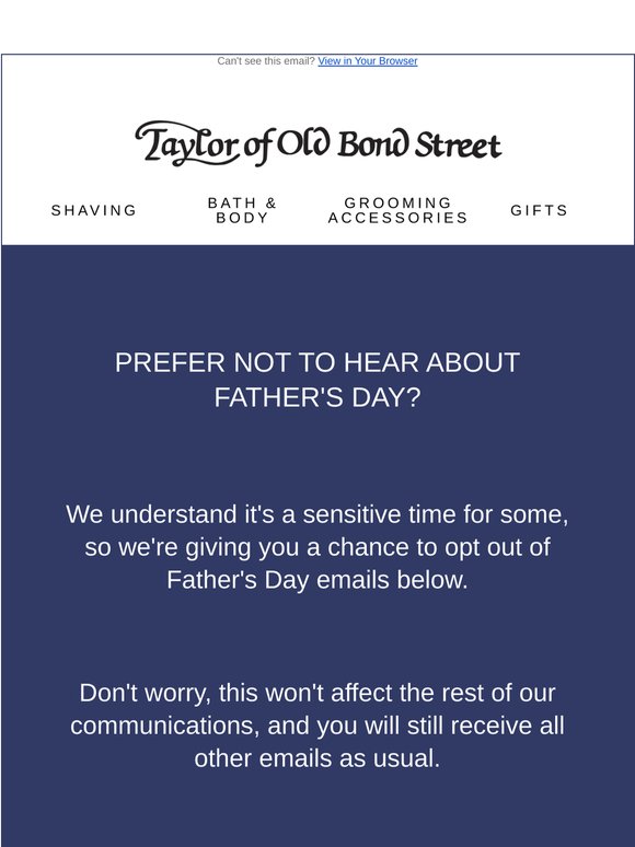 Giving you the choice about Father’s Day messages