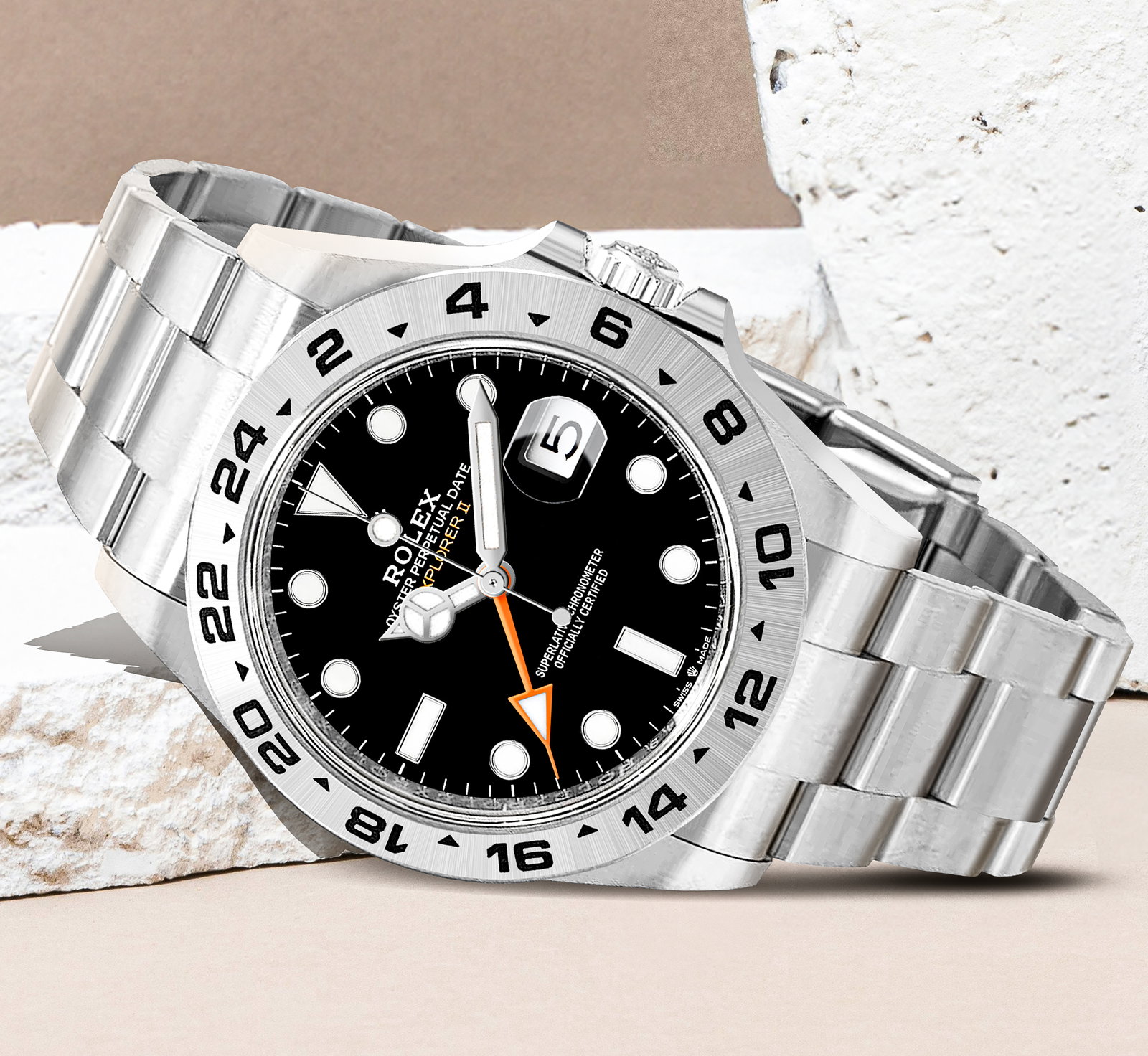 Explorer II 42mm Black Dial Oystersteel Men's Watch M226570-0002