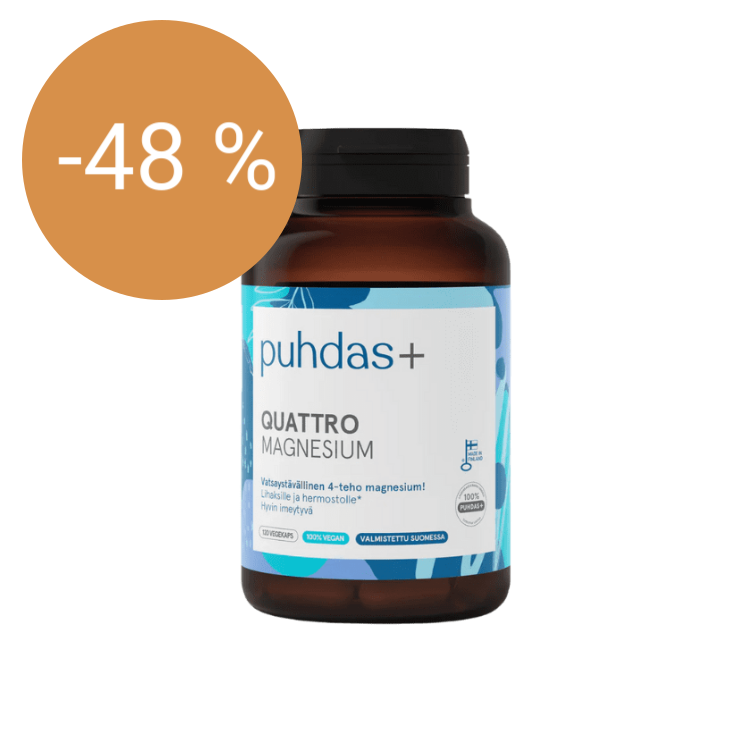 Image of Quattro Magnesium 187,50mg, 120 vegekapselia