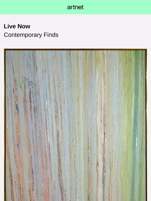 Live for Bidding: Contemporary Finds