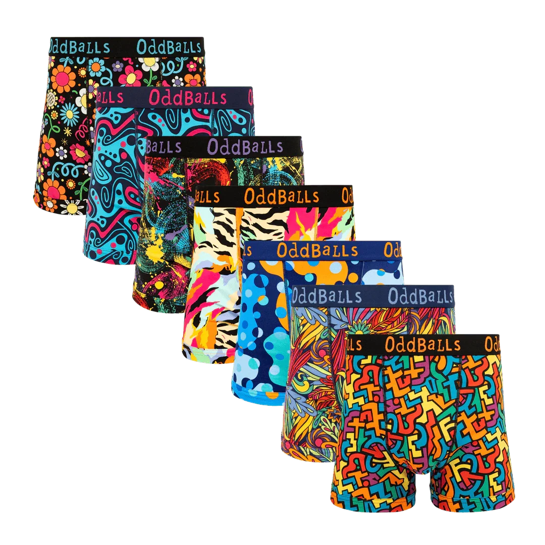 Image of Hello Sunshine Bundle - Mens Cotton Boxer Shorts 7 Pack