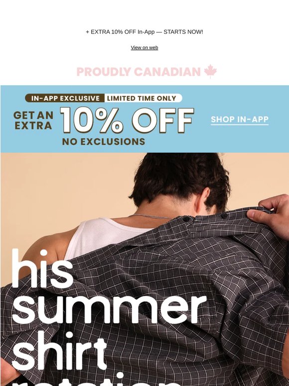 His Weekend Shirt Lineup — BOGO 50 OFF!