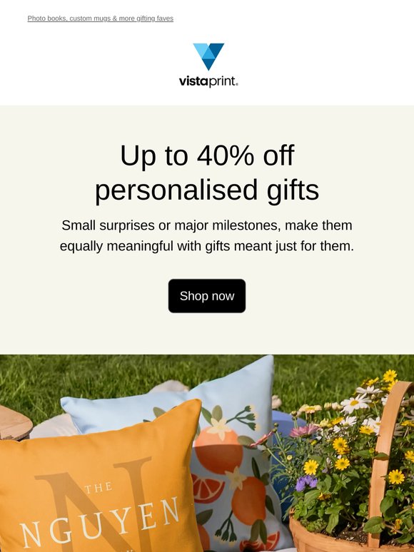 Big smiles, small spend: Up to 40% personalised gifts