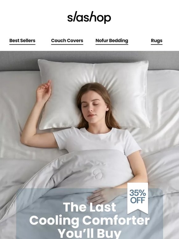 Stay Cool & Hair-Free – 35% OFF❄️ Cooling Comforter!